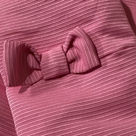 Tommy Bahama Girl’s Pink Dress Jacket Bow Accents One Button Closure NEW - Picture 7 of 9